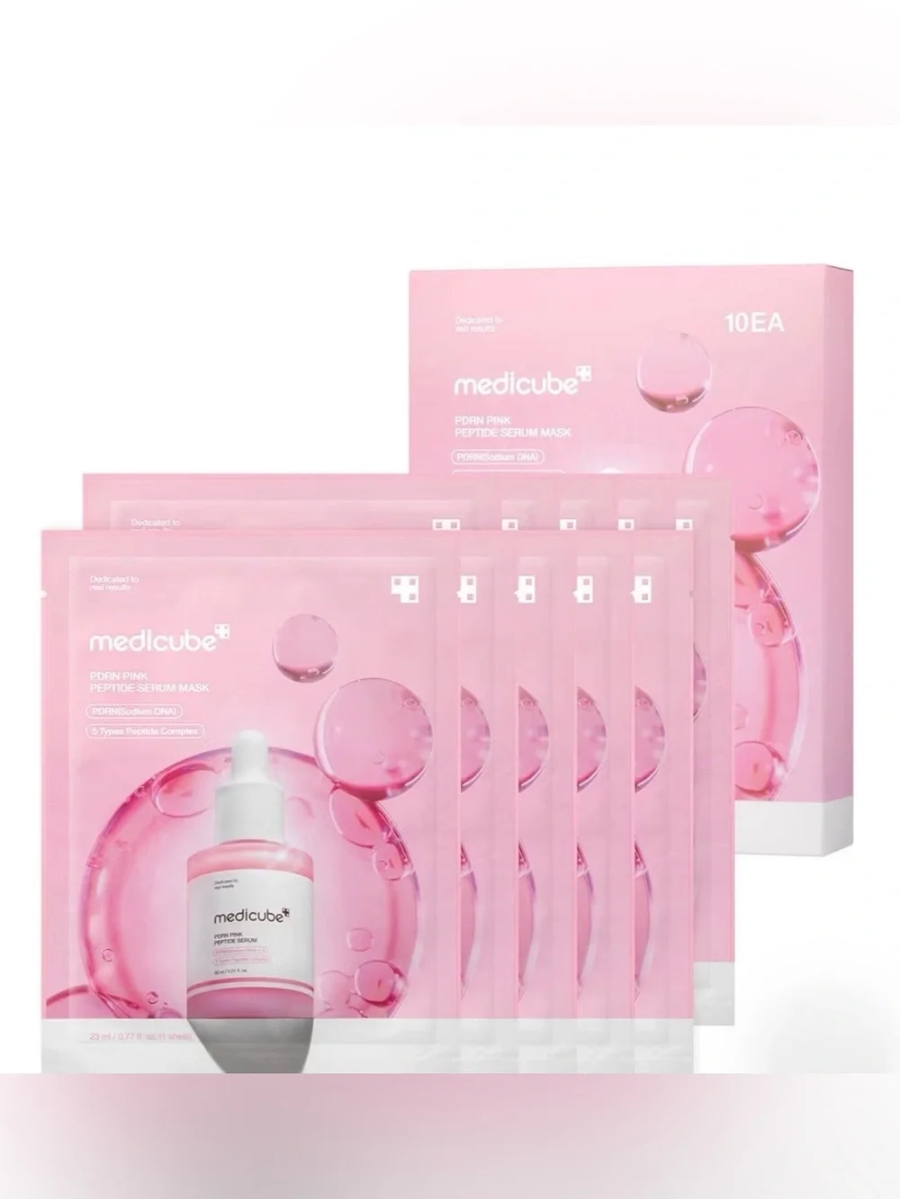 Medicube PDRN Pink Peptide Serum Mask 10 Pack NIB K-Beauty